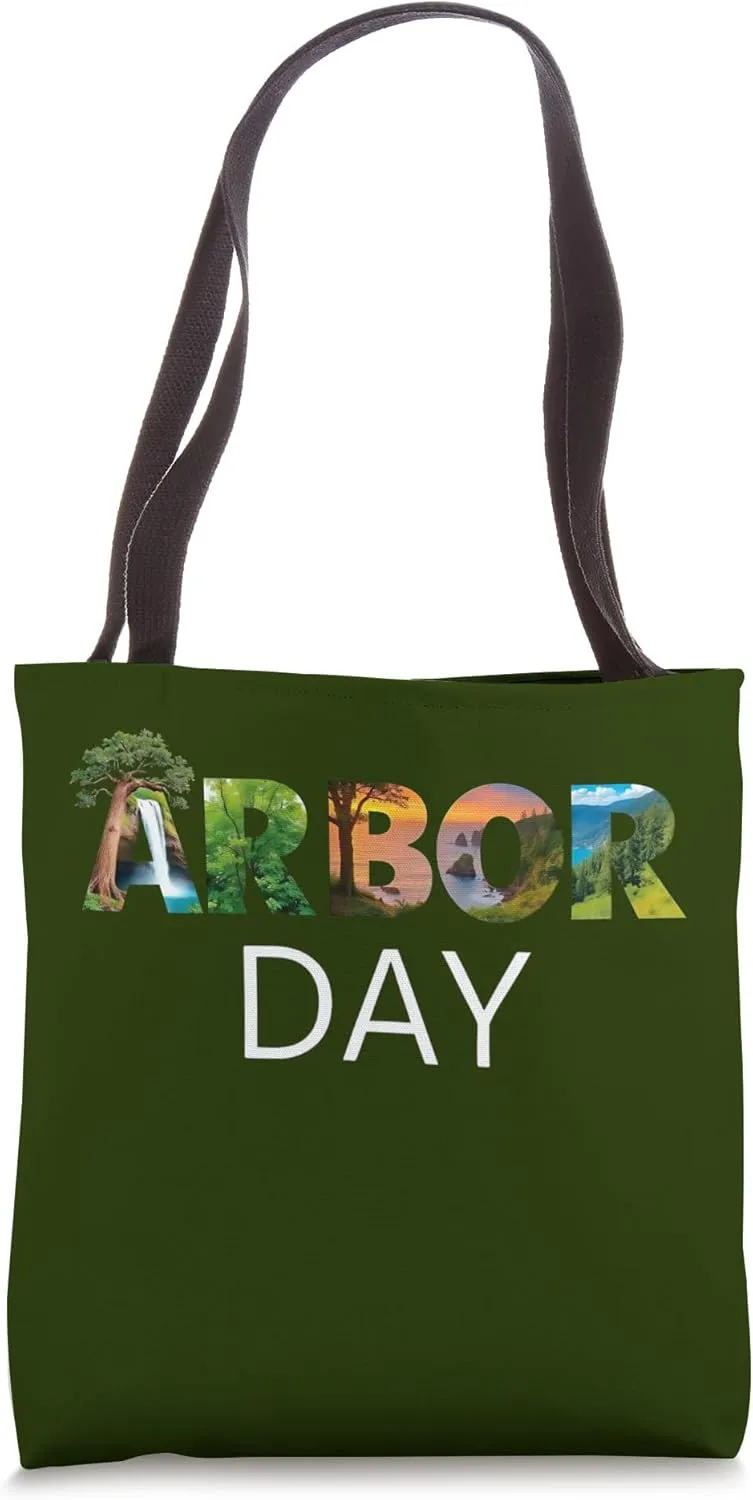 Arbor Day Tree Care Plant More Trees Earth Day Tote Bag