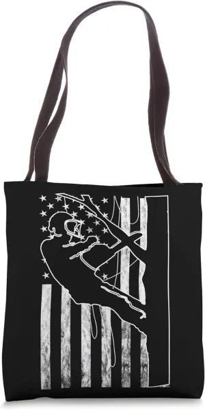 Arborist America USA Outdoorsman Tree Climbing Logger Tote Bag