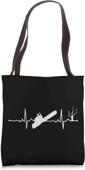 Arborist Tree Cutter Logger Lumberjack EKG Tote Bag