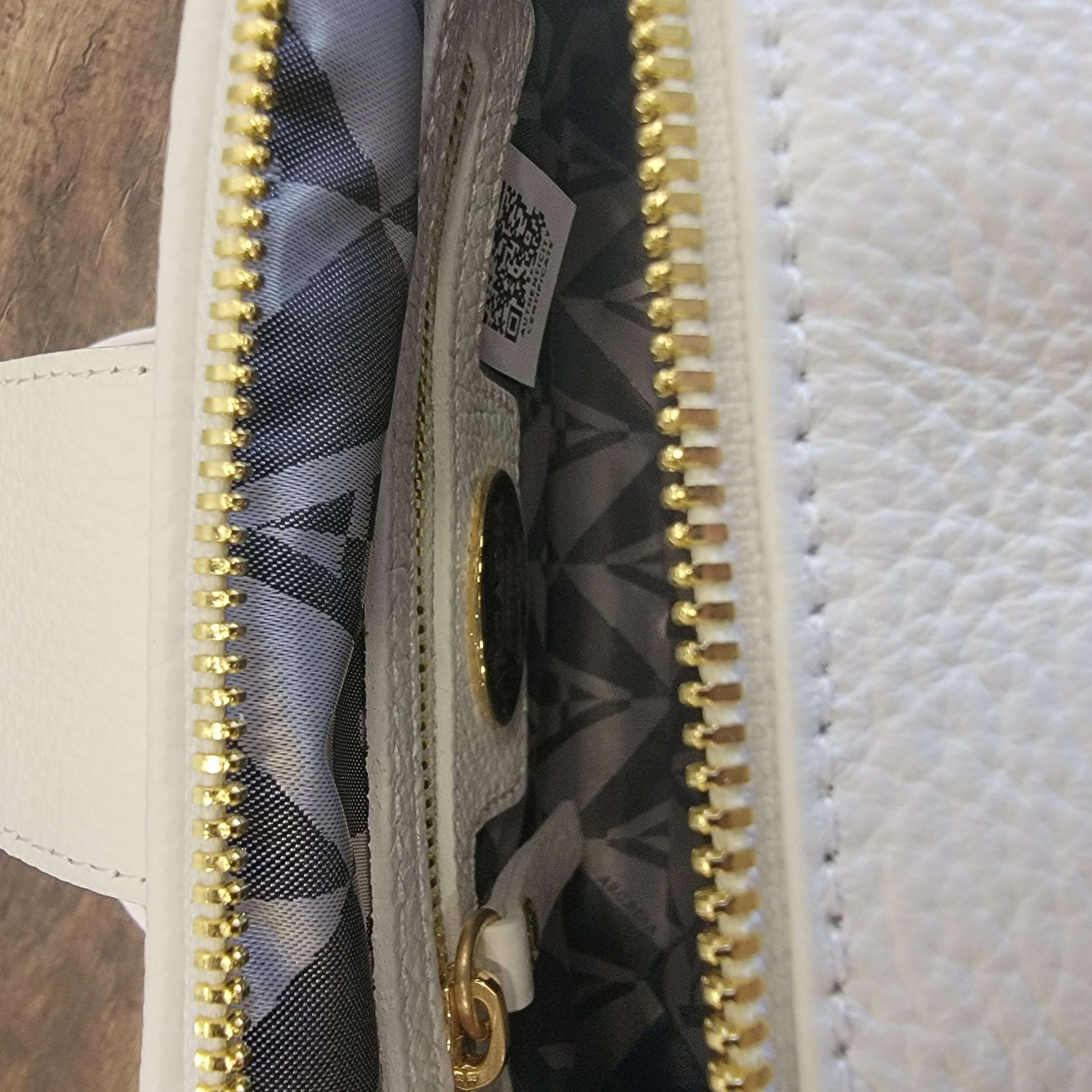 ARCADIA - Giordana - White Pebble Calf Leather