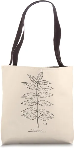 Ash Tree Leaves Leaflets Leaf Tree Vintage Art Tote Bag