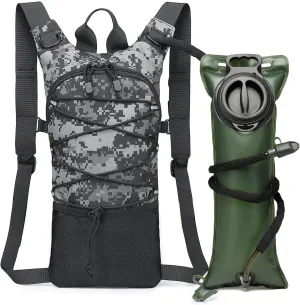 ATBP Running Hydration Vest Pack Thermal Insulation 3L TPU Water Bladder Tactical Backpack Bag for Cycling Hiking Daypack Men & Women
