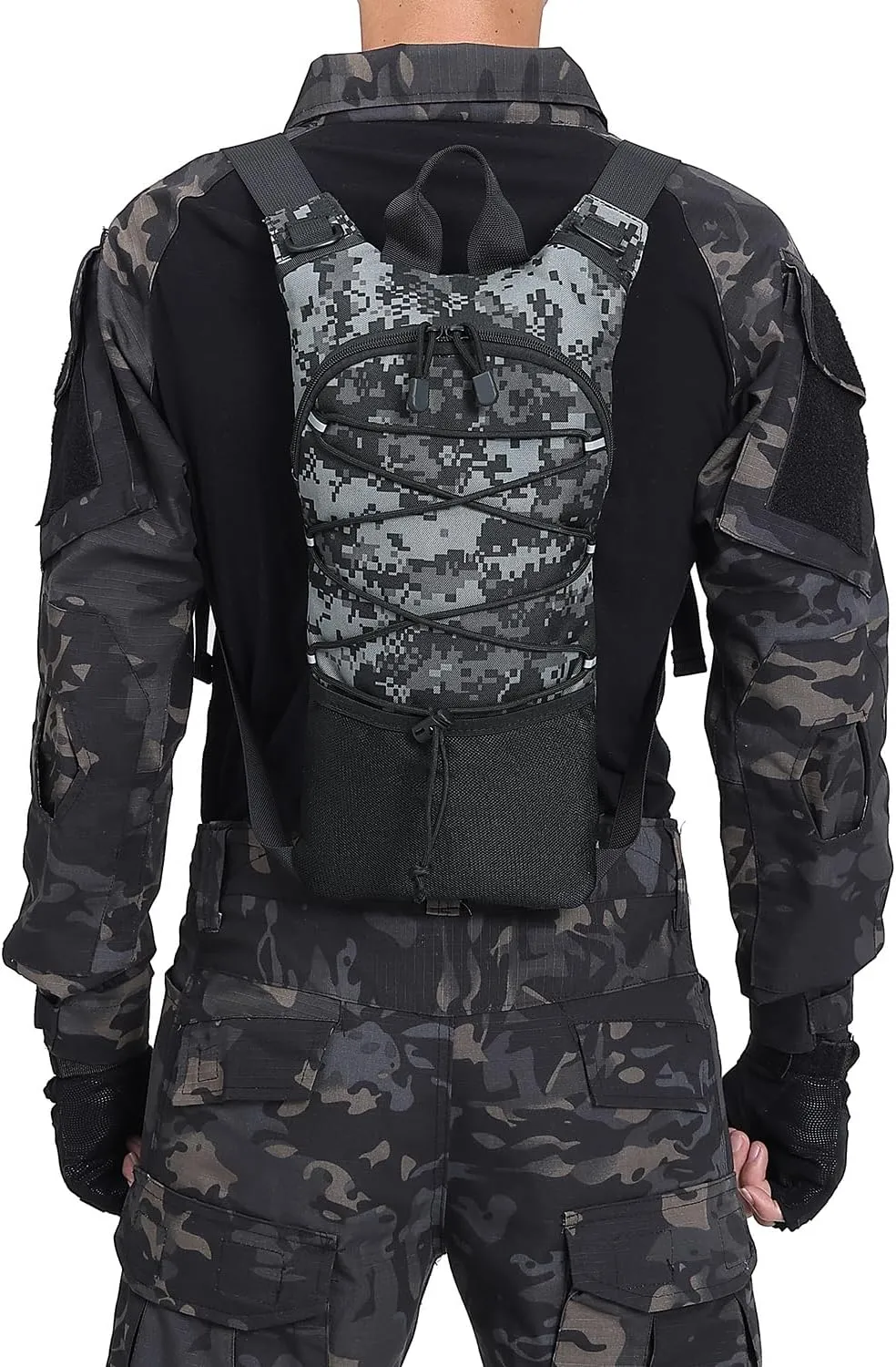 ATBP Running Hydration Vest Pack Thermal Insulation 3L TPU Water Bladder Tactical Backpack Bag for Cycling Hiking Daypack Men & Women