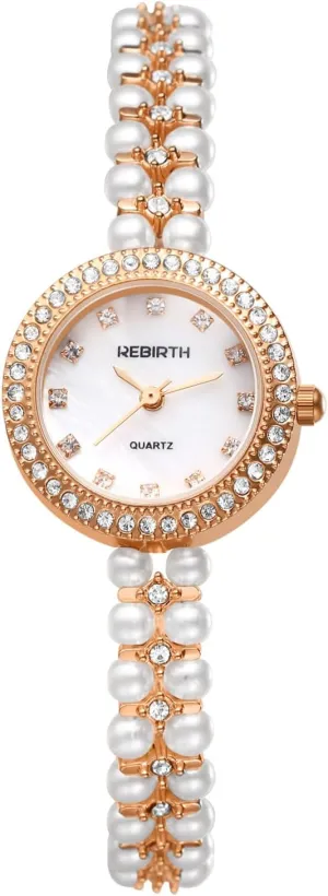 Avaner Women's Bracelet Wrist Watches: Pearls Slim Strap Analog Quartz Elegant Wrist Watches