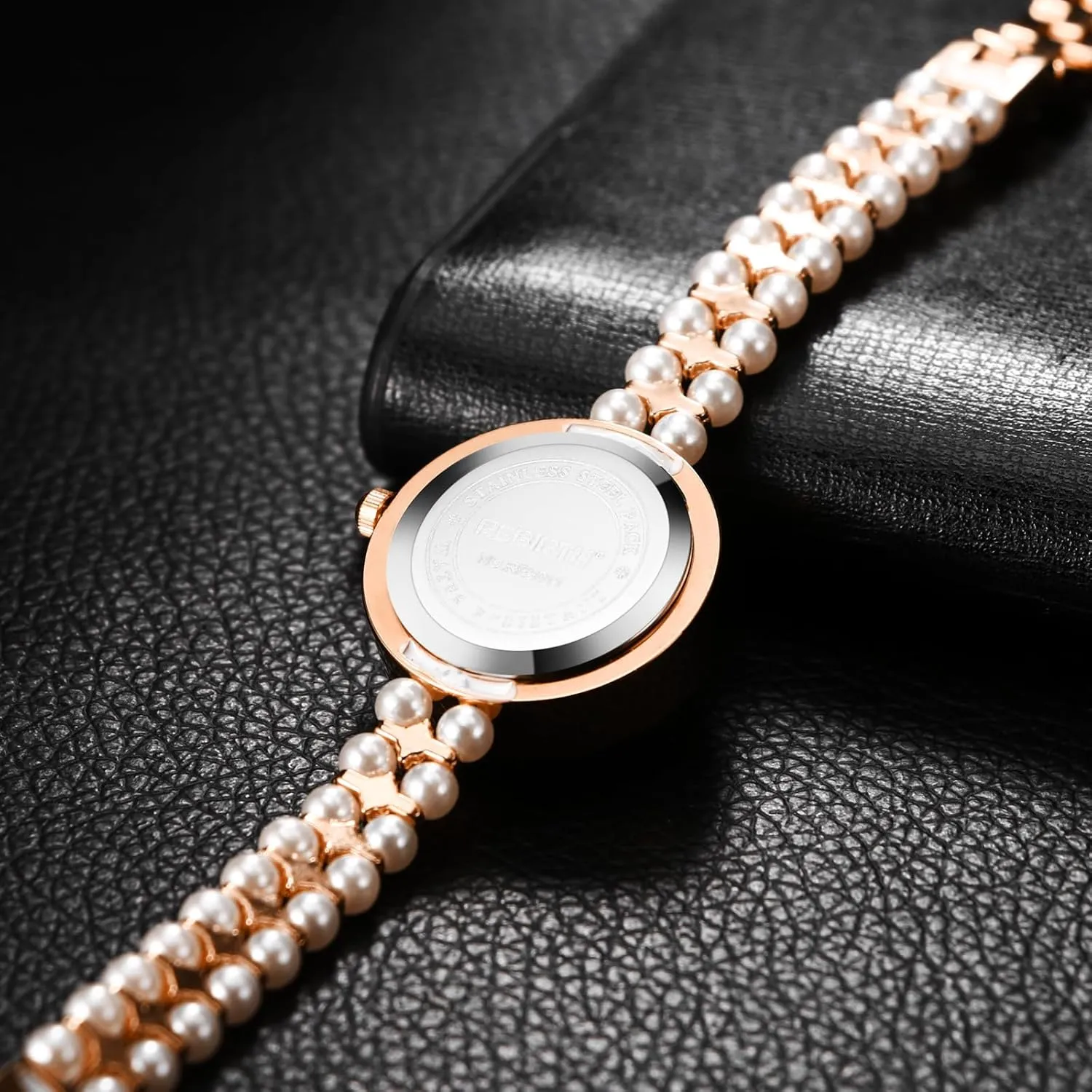 Avaner Women's Bracelet Wrist Watches: Pearls Slim Strap Analog Quartz Elegant Wrist Watches