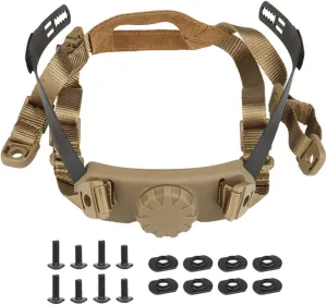 AZB Tactical Helmet Strap Adjustable Chin Strap Inner Suspension System with Bolts and Screws for Tactical Fast MICH IBH Airsoft Helmets