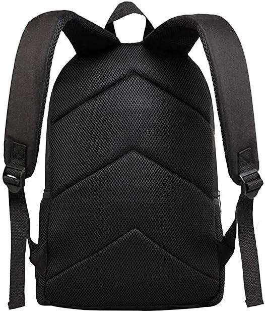 Backpack with Pencil Bag, Animal 3D Fox Pattern for Age 6-15 Years Old Kids Boys Girls