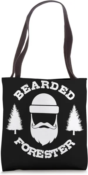 Bearded Forester Expert Forestry Lover Lumberjack Graphic Tote Bag