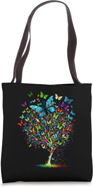 Beautiful Butterfly Tree - Nature-Inspired Tote Bag