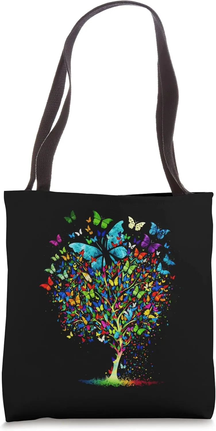Beautiful Butterfly Tree - Nature-Inspired Tote Bag