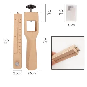 Beechwood Adjustable Leather Strap Cutter