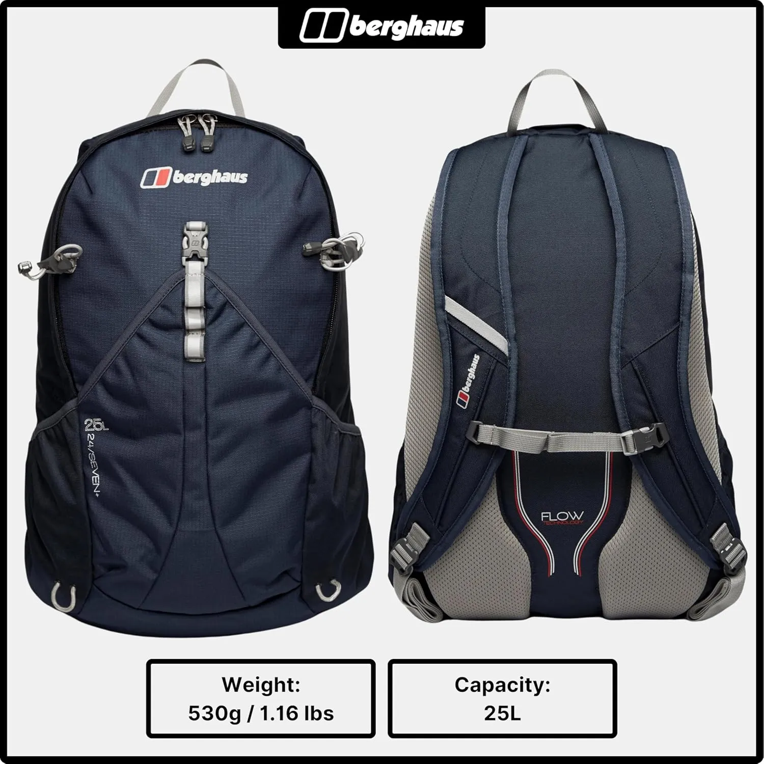 Berghaus Unisex Backpack 24/7, Blue, 25 Liters