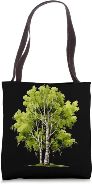 Birch Trees - Betulaceae Betula - Water Color Birch Trees Tote Bag