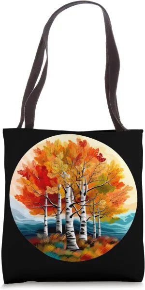 Birch Trees - Betulaceae Betula - Water Color Birch Trees Tote Bag