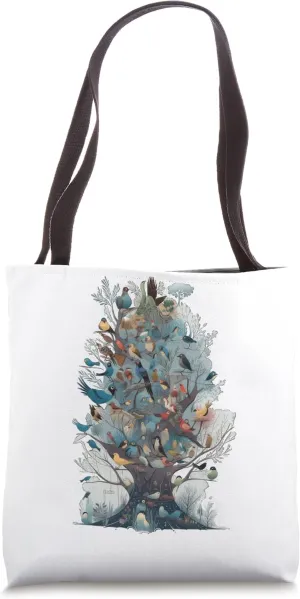 Birds In A Tree - Bird Observator Bird Observation Tote Bag