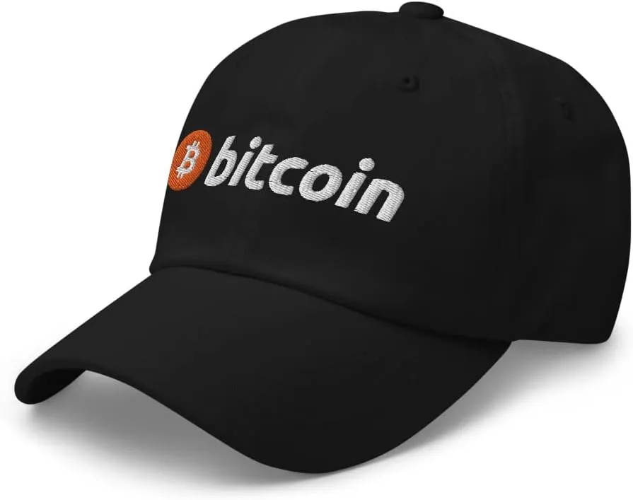 Bitcoin Logo BTC Cryptocurrency Trader Investor HODL Crypto Adjustable Hat