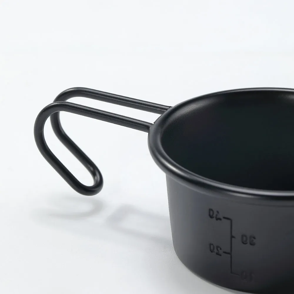 BKS-050-2P Black Shera Cup, Mini Camping Cup, 2.1 fl oz (60 ml), Set of 2