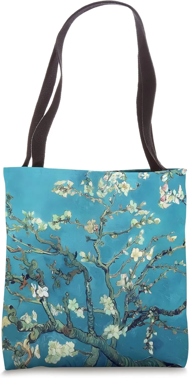 Blossoming Almond Tree - Branches Almond Blossom by van Gogh Tote Bag