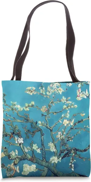 Blossoming Almond Tree - Branches Almond Blossom by van Gogh Tote Bag