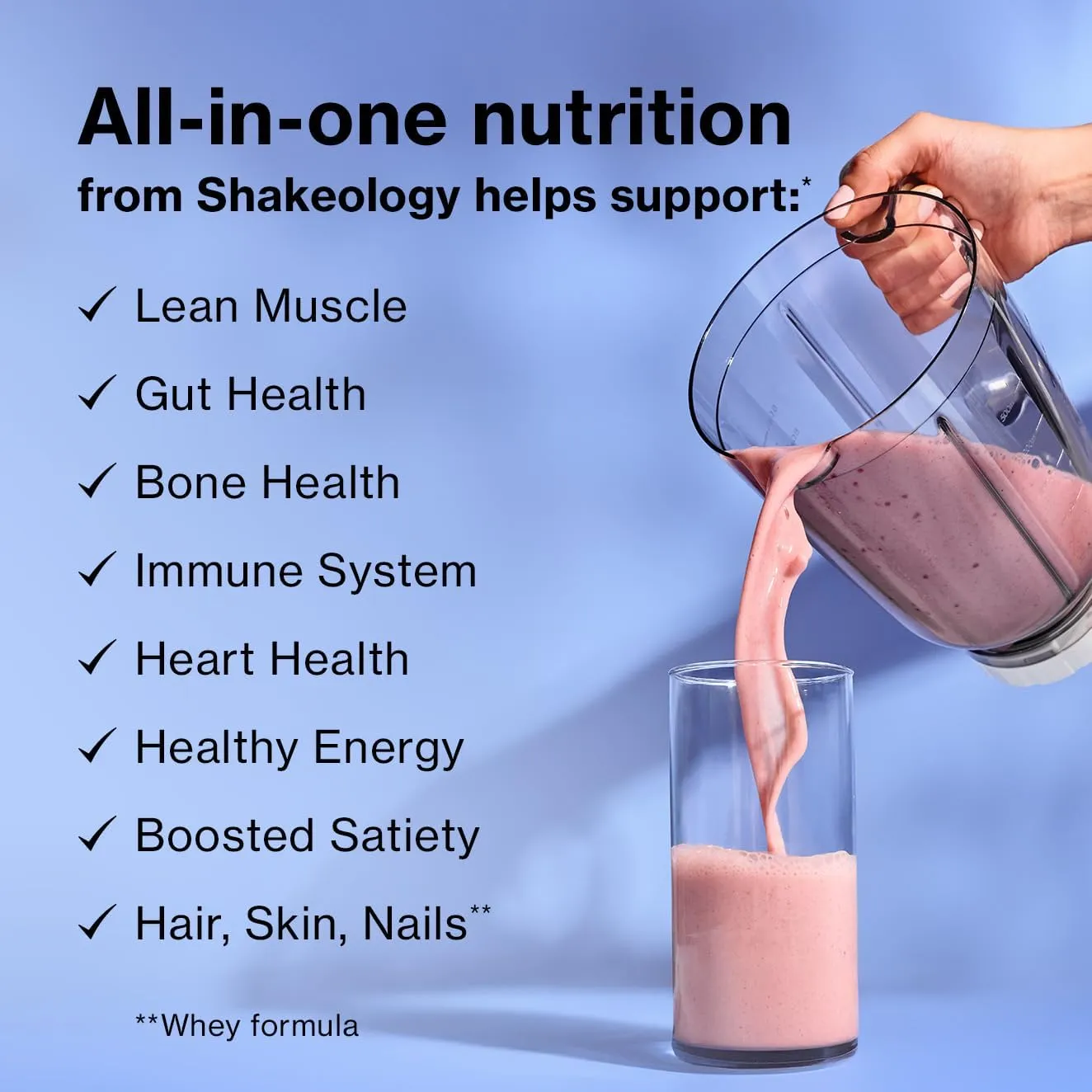 BODi Shakeology 0g Added Sugar Plant Based Protein Powder Blend, Gluten-Free Shake with Vitamins and Minerals – Helps Support Healthy Weight Loss, Lean Muscle, Gut Health, Vanilla - 14 Servings