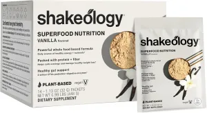 BODi Shakeology 0g Added Sugar Plant Based Protein Powder Blend, Gluten-Free Shake with Vitamins and Minerals – Helps Support Healthy Weight Loss, Lean Muscle, Gut Health, Vanilla - 14 Servings