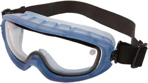 Bollé Safety Bolle Safety Atom Duo Dual Lens Safety Goggles, Blue Frame, Clear Lenses