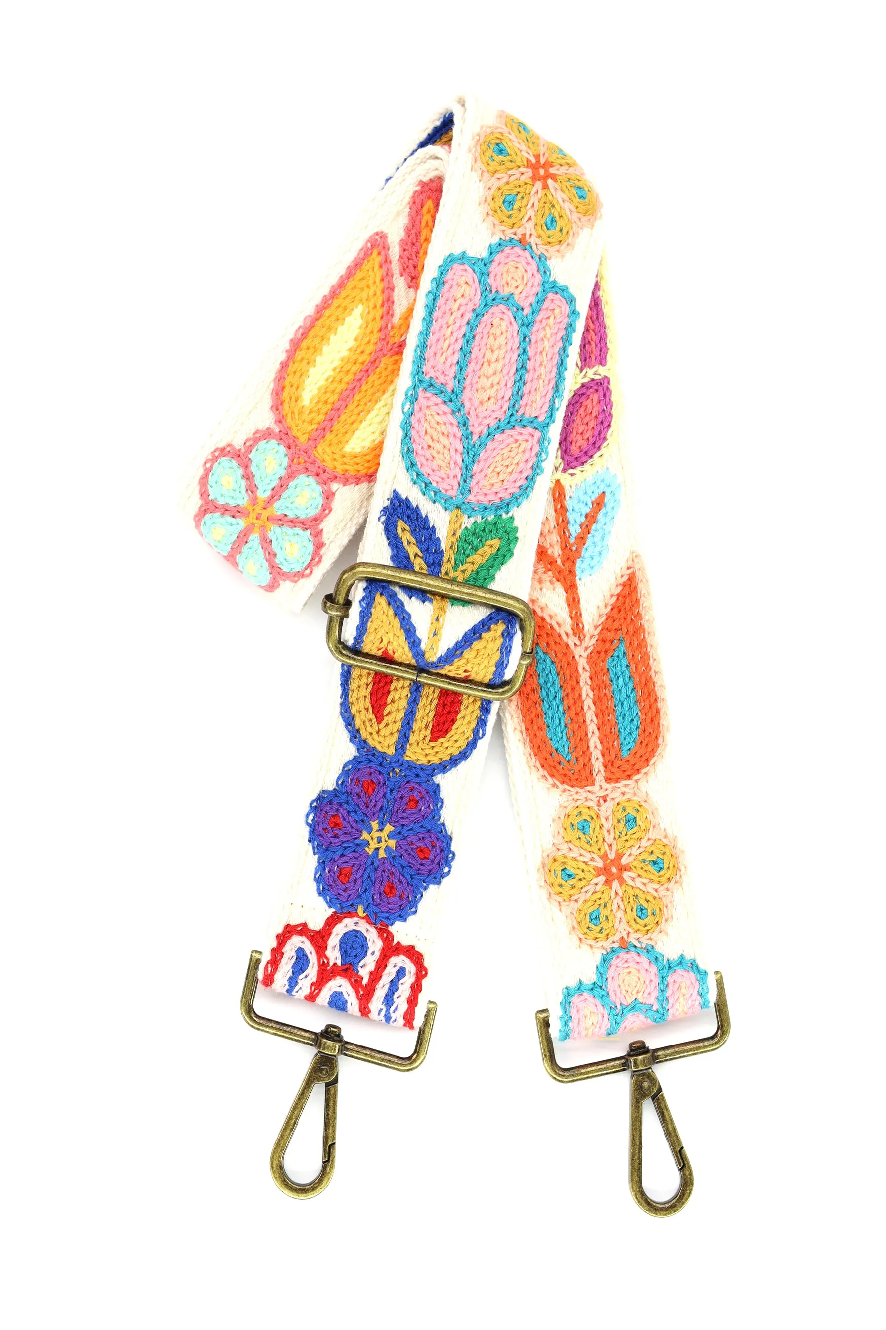 Bright Coloured Adjustable Bag Strap| Beige Back