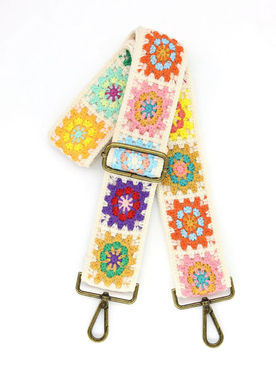 Bright Coloured Adjustable Bag Strap| Beige Back