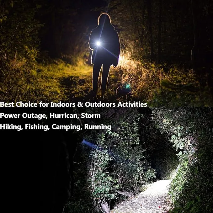 Bright Mini Led Flashlight 7w Small Tactical Flashlights Single Mode Zoomable Military Grade AA Torch with Clip for Gift, Hiking, Camping & Power Outage(Battery Not Included), 4 Pack