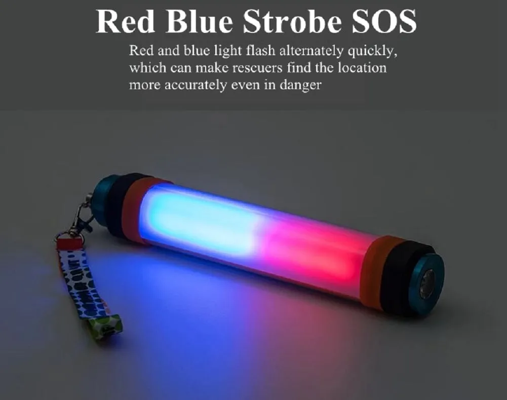 Bright Portable Tube Emergency Powerbank Phone Charger Camping Lantern with Safety Hammer and Magnet
