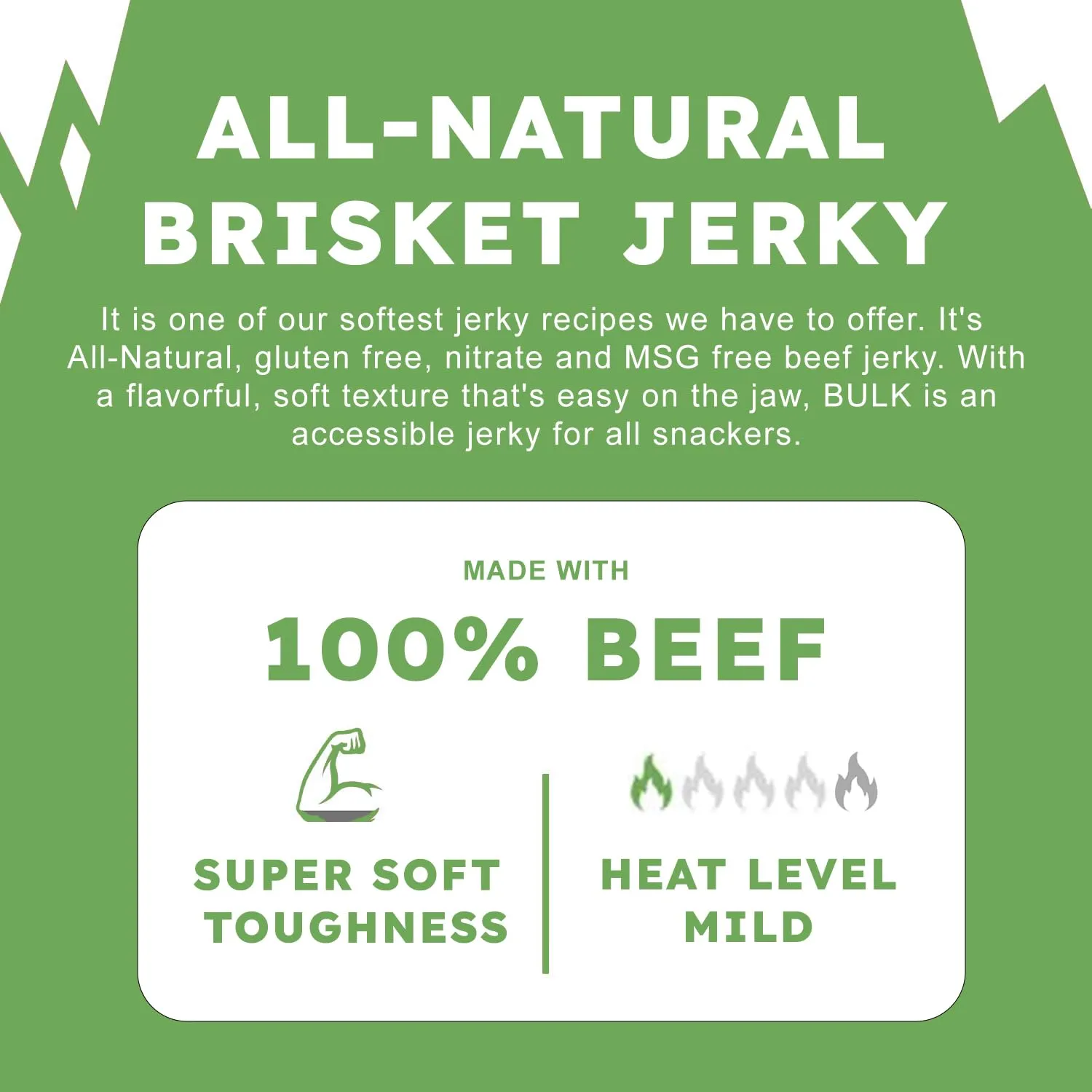 Bulk Original Brisket Beef Jerky1 Pound