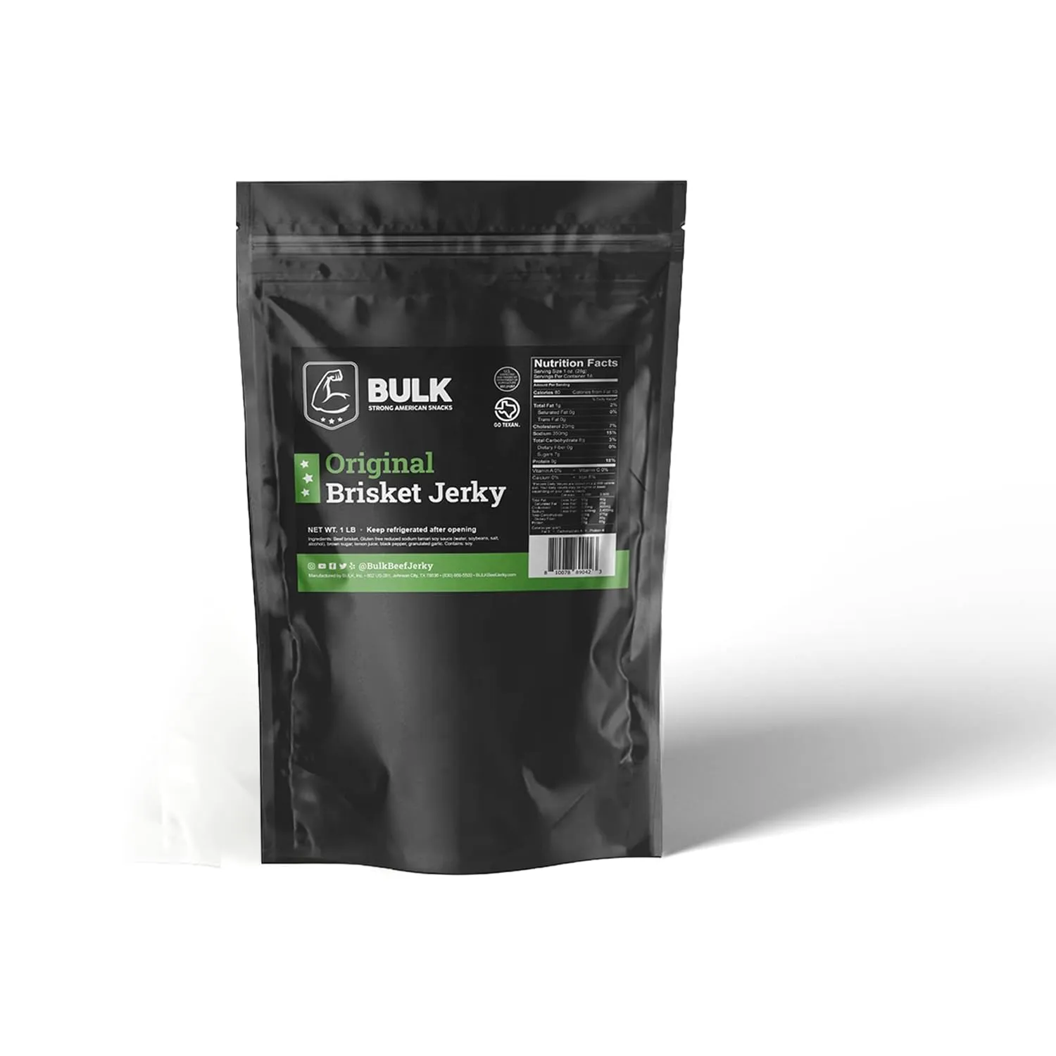 Bulk Original Brisket Beef Jerky1 Pound