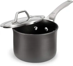 Calphalon Signature Hard-Anodized Nonstick 2-Quart Sauce Pan with Cover, 2 QT