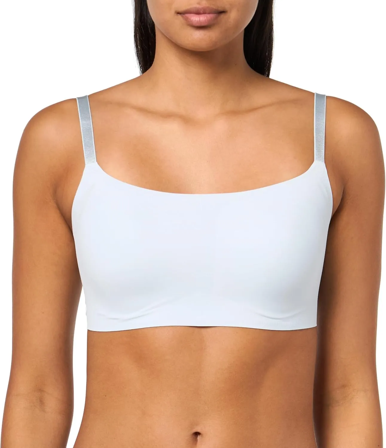 Calvin Klein Women's Invisibles Comfort Seamless Adjustable Skinny Strap Bralette Bra