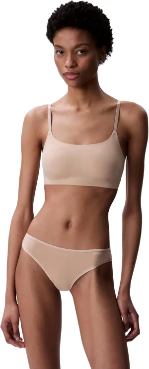 Calvin Klein Women's Invisibles Comfort Seamless Adjustable Skinny Strap Bralette Bra