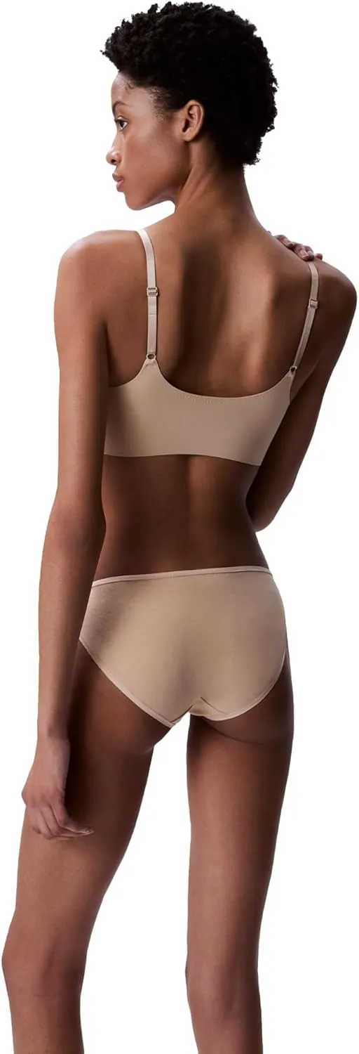 Calvin Klein Women's Invisibles Comfort Seamless Adjustable Skinny Strap Bralette Bra