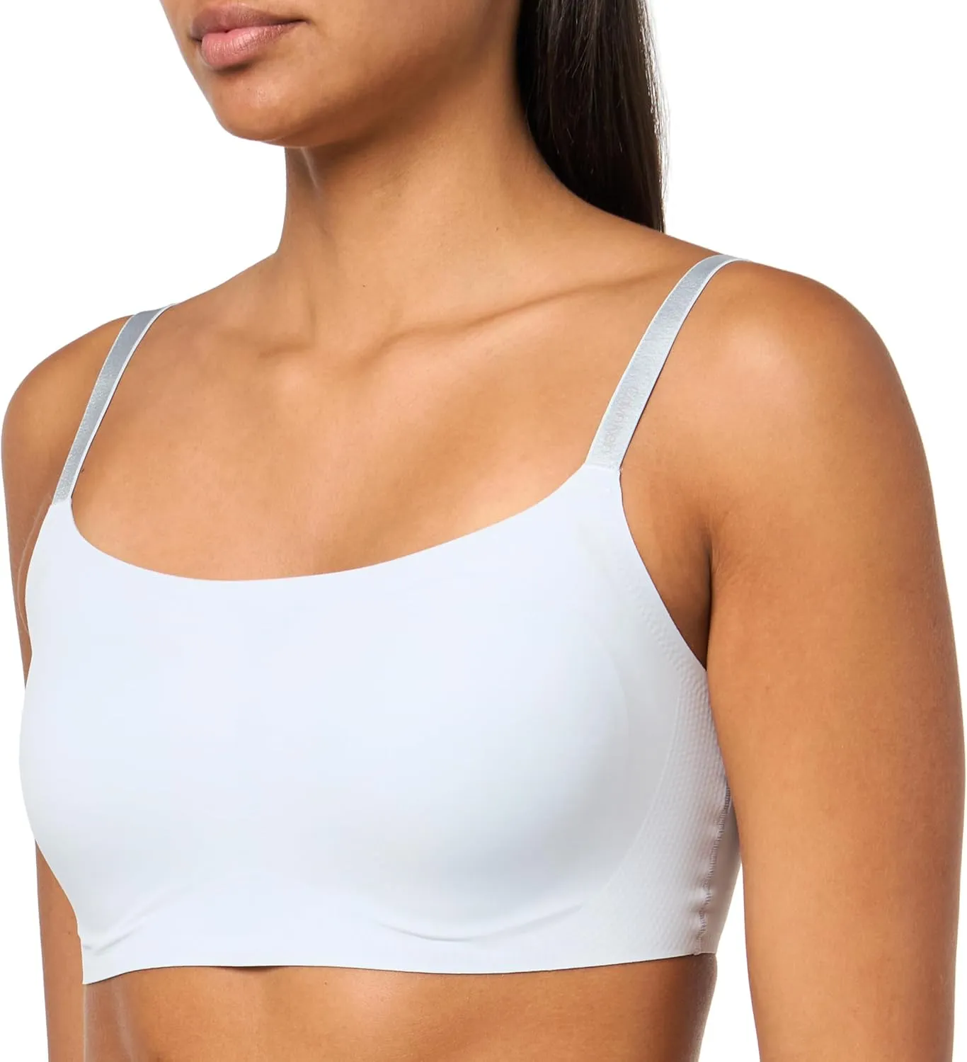 Calvin Klein Women's Invisibles Comfort Seamless Adjustable Skinny Strap Bralette Bra