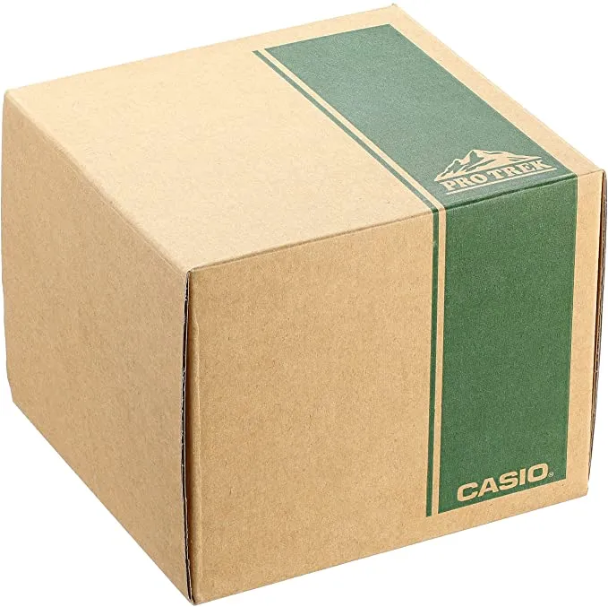 Casio Men's PAG240T-7CR Pathfinder Triple-Sensor Stainless Steel Watch with Titanium Bracelet