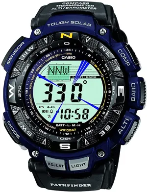 Casio Men's PRO TREK Stainless Steel Quartz Watch with Nylon Strap, Two Tone, 23 (Model: PAG-240B-2CR)
