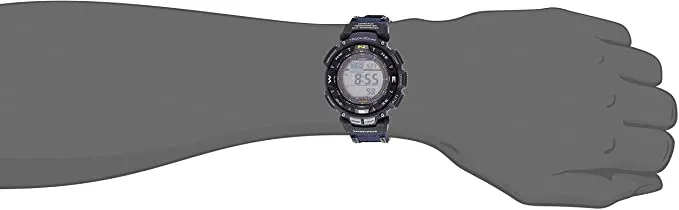 Casio Men's PRO TREK Stainless Steel Quartz Watch with Nylon Strap, Two Tone, 23 (Model: PAG-240B-2CR)