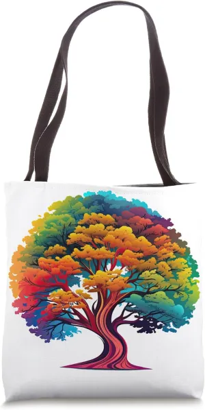 Cedar Tree - Evergreen Cedrus - Painted Cedar Tree Tote Bag