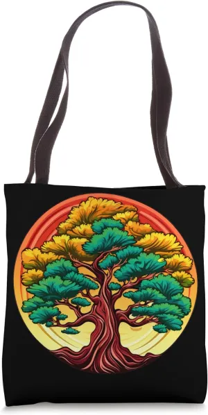 Cedar Tree - Evergreen Cedrus - Painted Cedar Tree Tote Bag