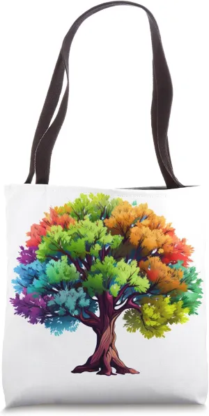Cedar Tree - Evergreen Cedrus - Painted Cedar Tree Tote Bag