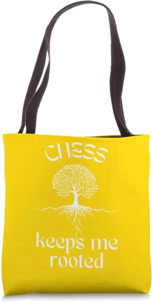 Chess Keeps Me Rooted Spiritual Tree Strategy Game Tote Bag
