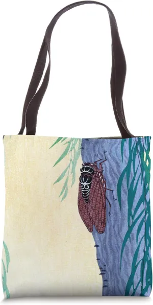 Cicada on Tree of the Moon by Ohara Koson Shin-hanga Ukiyo-e Tote Bag