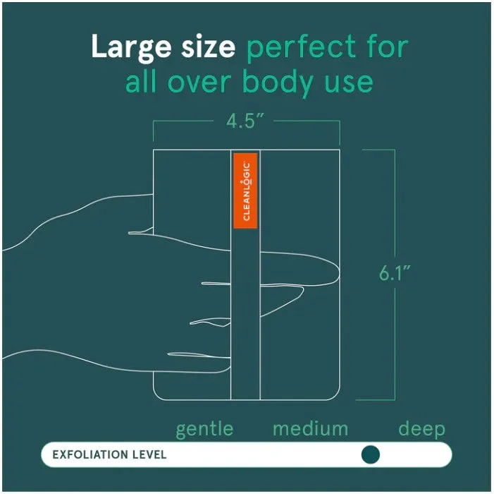 Cleanlogic Sustainable Large Body Exfoliator - Box of 6
