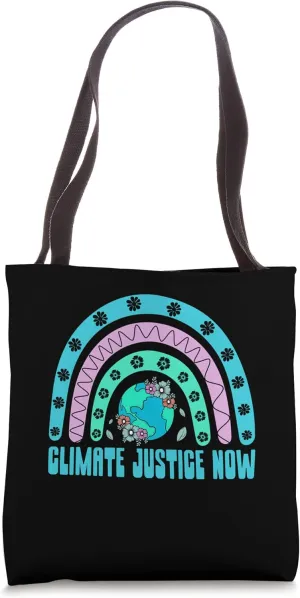 Climate Justice Now Trees Sustainable Woods Zero Waste Tote Bag