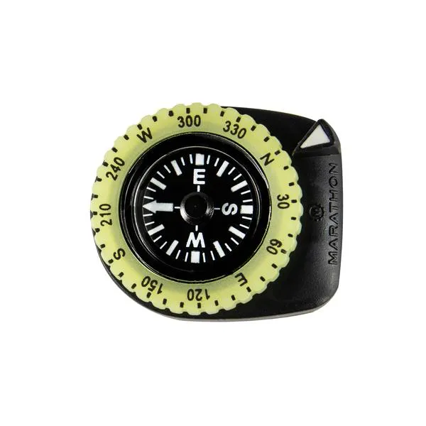 Clip-On Wrist Compass with Glow in The Dark Bezel
