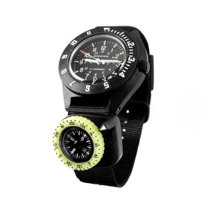 Clip-On Wrist Compass with Glow in The Dark Bezel