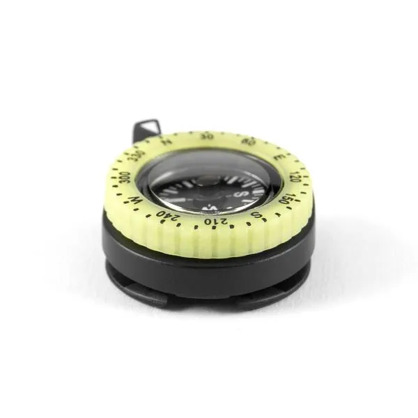 Clip-On Wrist Compass with Glow in The Dark Bezel